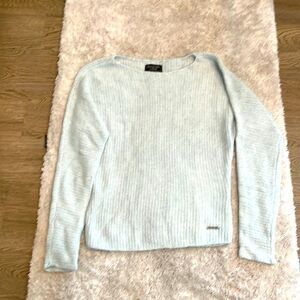 A&F light blue/white marled sweater.  Size XS.